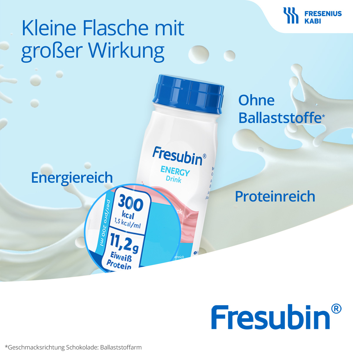 FRESUBIN ENERGY DRINK Schokolade Trinkflasche