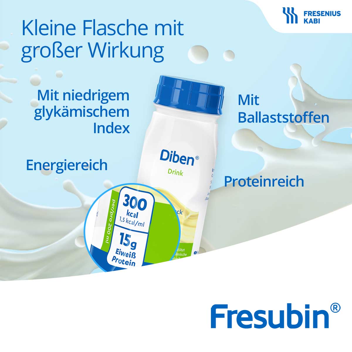 DIBEN DRINK Vanille 1.5 kcal/ml Trinkflasche
