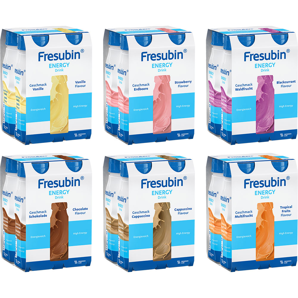 FRESUBIN ENERGY DRINK Mischkarton Trinkflasche Trinknahrung