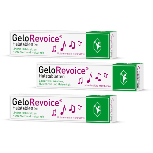 GeloRevoice Halstabletten Holunderblüte - Mentholfrei bei Heiserkeit
