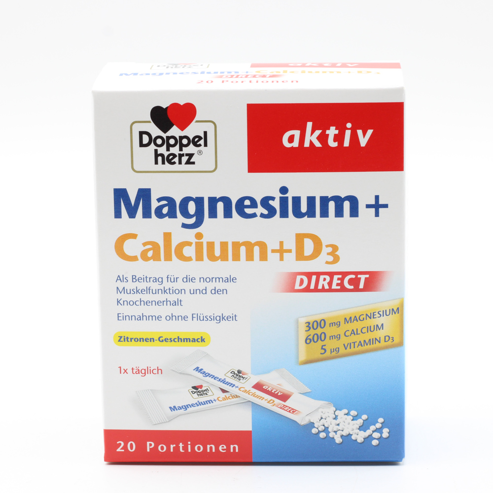 DOPPELHERZ Magnesium+Calcium+D3 DIRECT Pellets