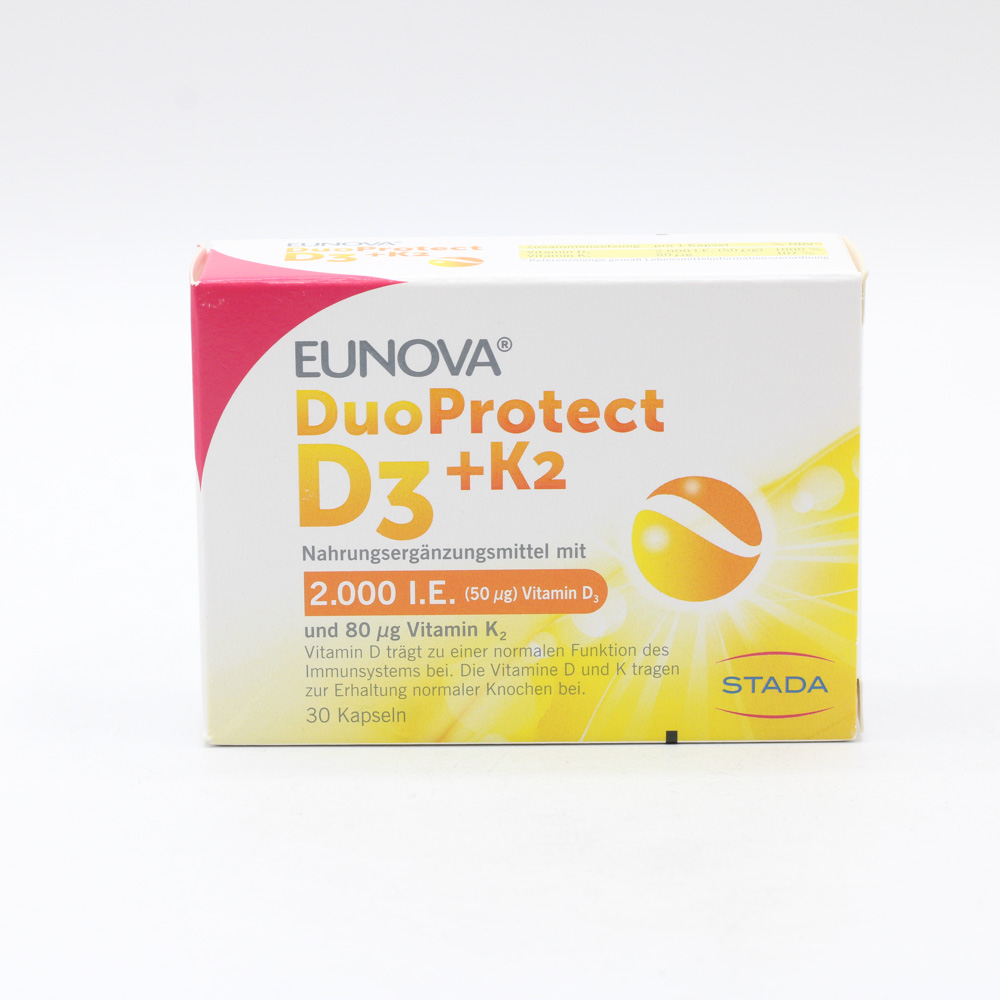 EUNOVA DuoProtect D3+K2 2000 I.E./80 μg Kapseln