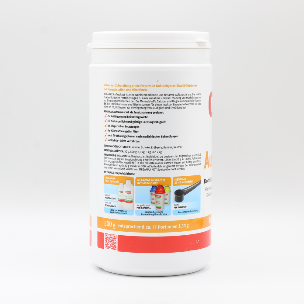 MEGAMAX Aufbaukost Schoko Pulver