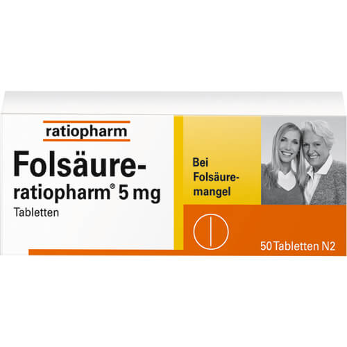 FOLSÄURE-RATIOPHARM 5 mg Tabletten