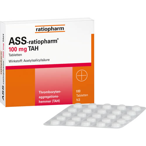 ASS-ratiopharm 100 mg TAH Tabletten