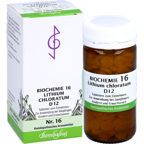 BIOCHEMIE 16 Lithium chloratum D 12 Tabletten