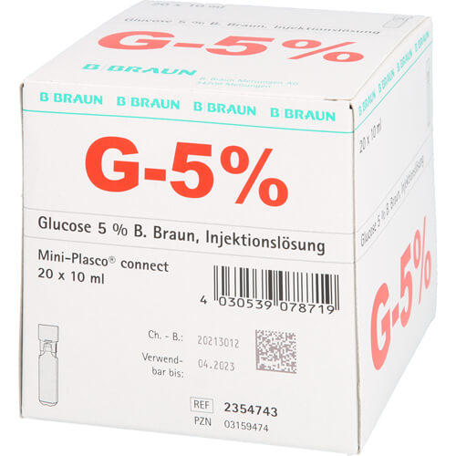 GLUCOSE 5% B.Braun Mini Plasco connect Inj.-Lsg.