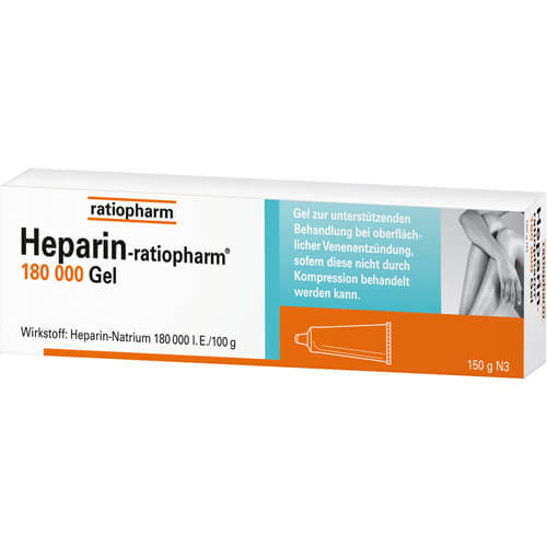 HEPARIN-RATIOPHARM 180.000 I.E. Gel