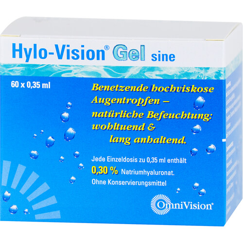 HYLO-VISION Gel sine Einzeldosispipetten