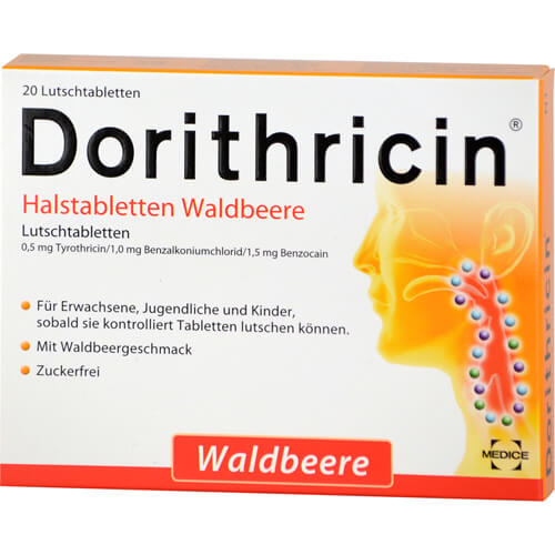 DORITHRICIN Halstabletten Waldbeere