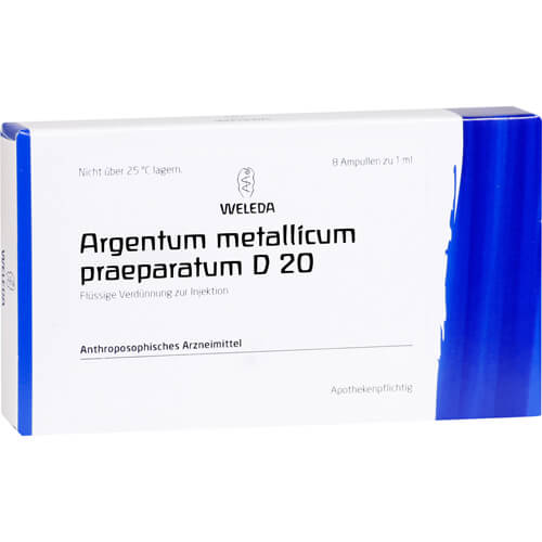 ARGENTUM METALLICUM praeparatum D 20 Ampullen