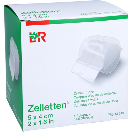 ZELLETTEN Tupfer 4x5 cm unsteril Rolle