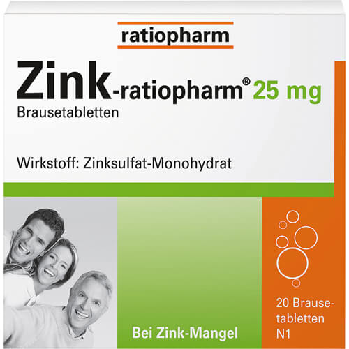 ZINK-RATIOPHARM 25 mg Brausetabletten