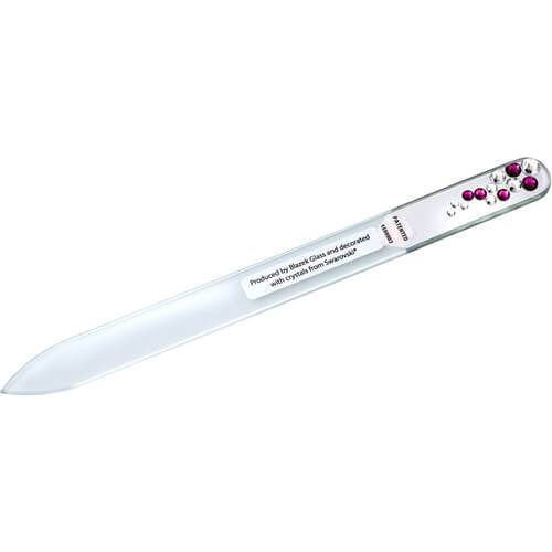 APOLINE Nagelfeile Glas mit 13 Swarovski-Steinen