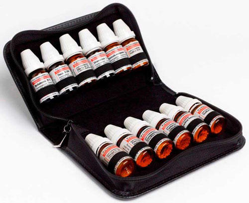 TASCHENAPOTHEKE 12er DHU Rinderleder 10 g Gl.schw.