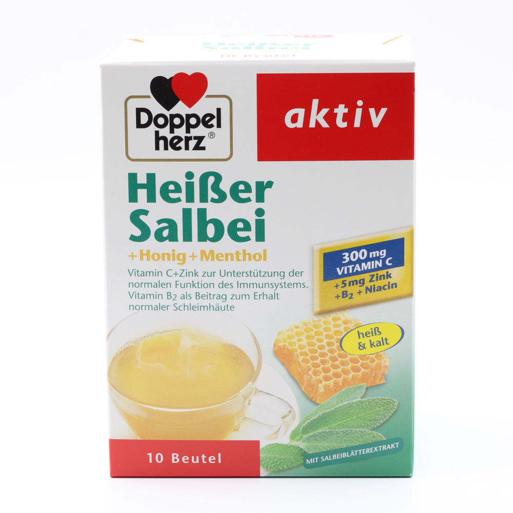DOPPELHERZ heißer Salbei+Honig+Menthol Granulat