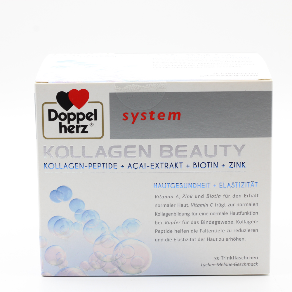 DOPPELHERZ Kollagen Beauty system Trinkfläschchen