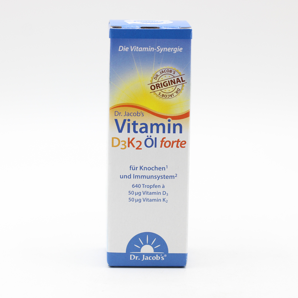 VITAMIN D3K2 Öl forte 2000 I.E. D3+K2 Dr.Jacob's