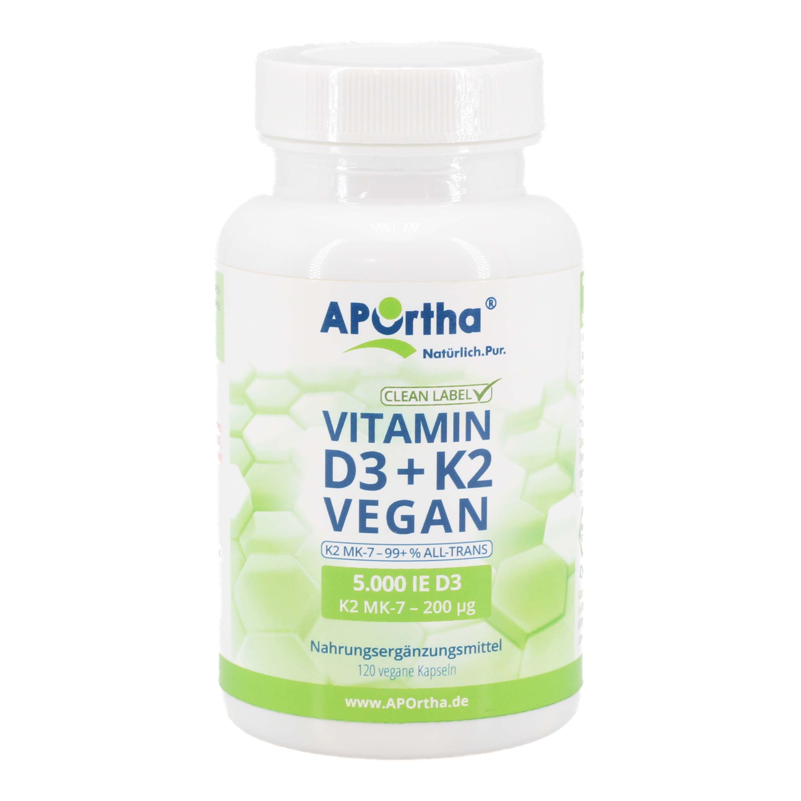 APORTHA D3 5.000 I.E.+K2 MK-7 Cyclo 200 μg veg.Kps