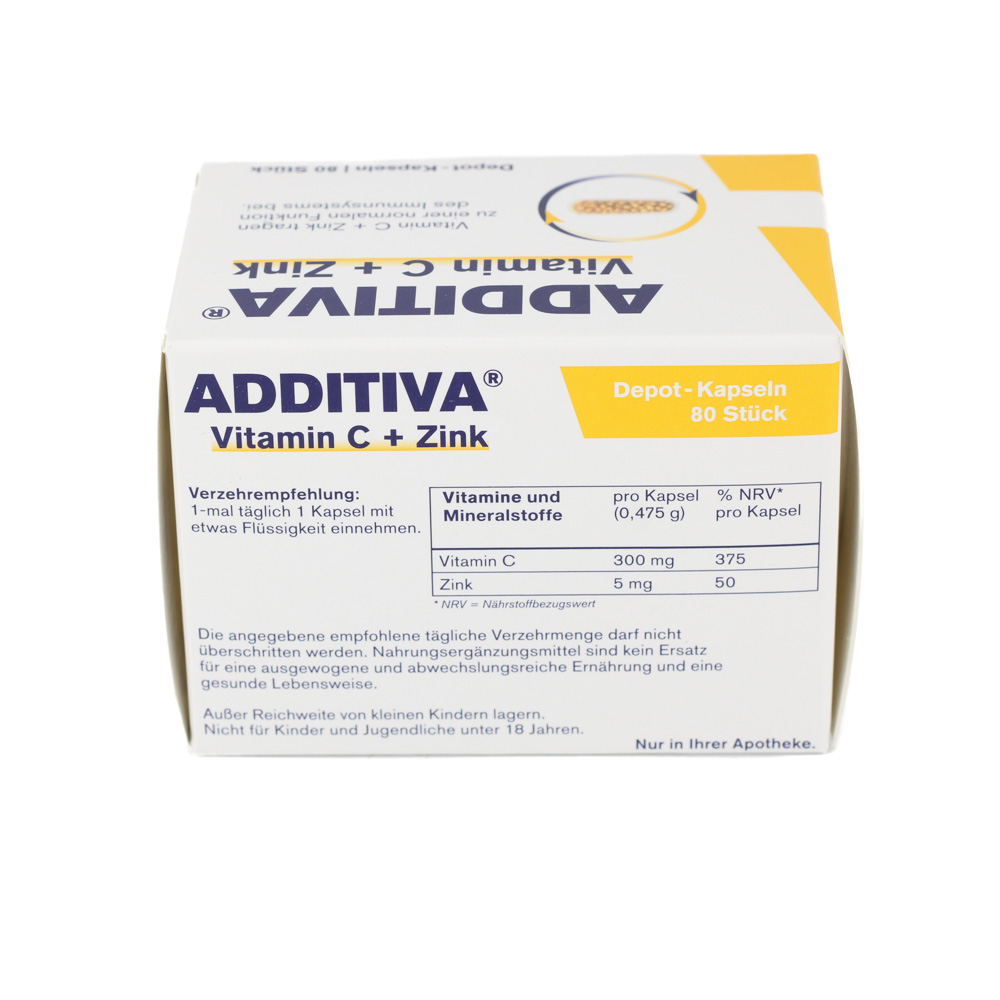 ADDITIVA Vitamin C+Zink Depotkaps.Aktionspackung