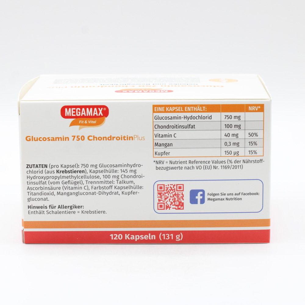 GLUCOSAMIN 750 Chondroitin Plus Megamax Kapseln