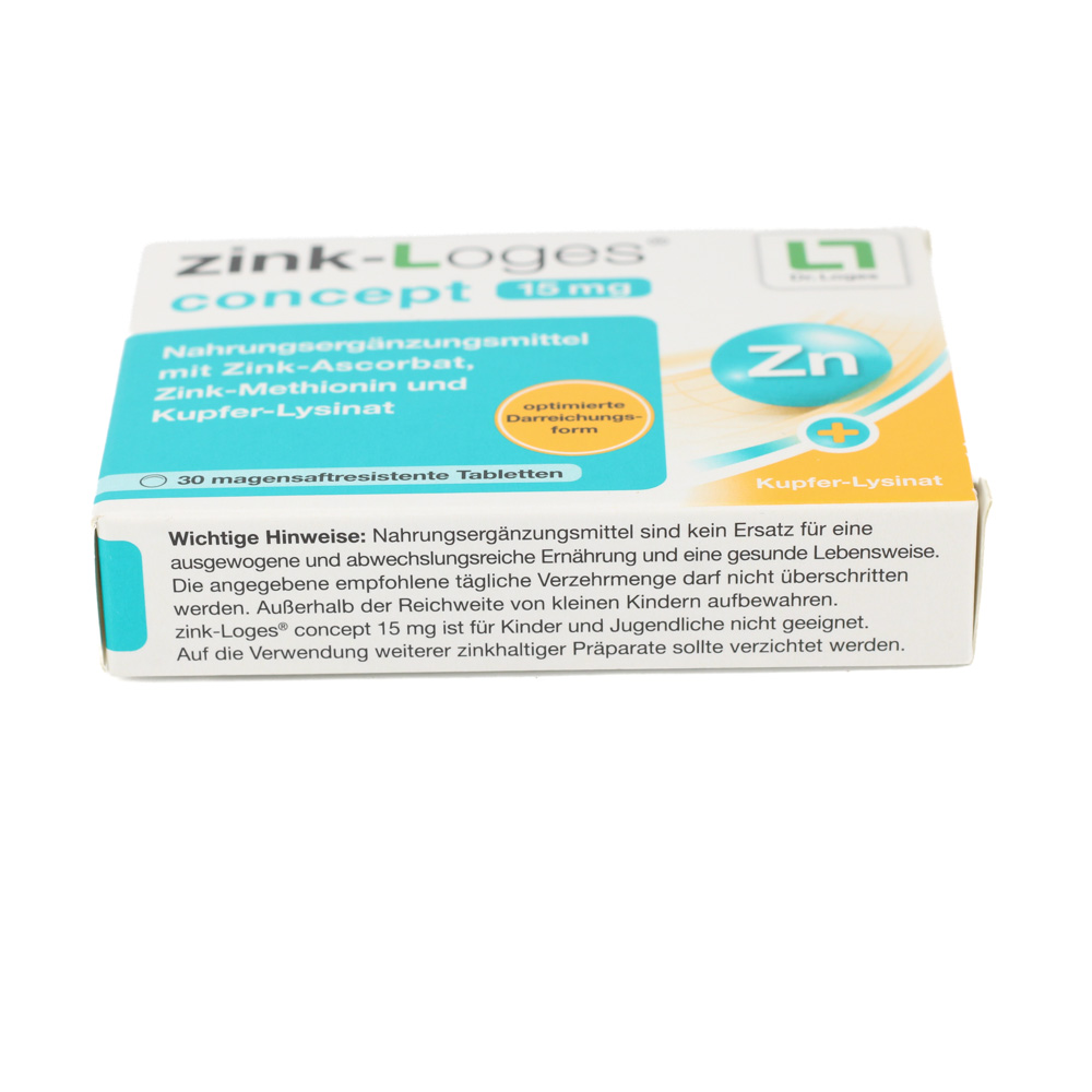 ZINK-LOGES concept 15 mg magensaftres.Tabletten
