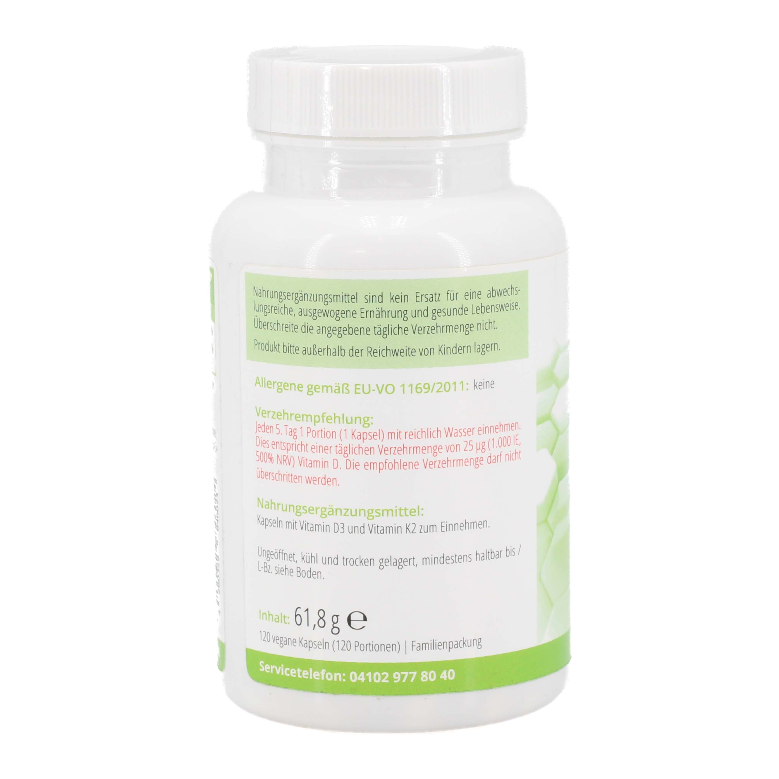 APORTHA D3 5.000 I.E.+K2 MK-7 Cyclo 200 μg veg.Kps