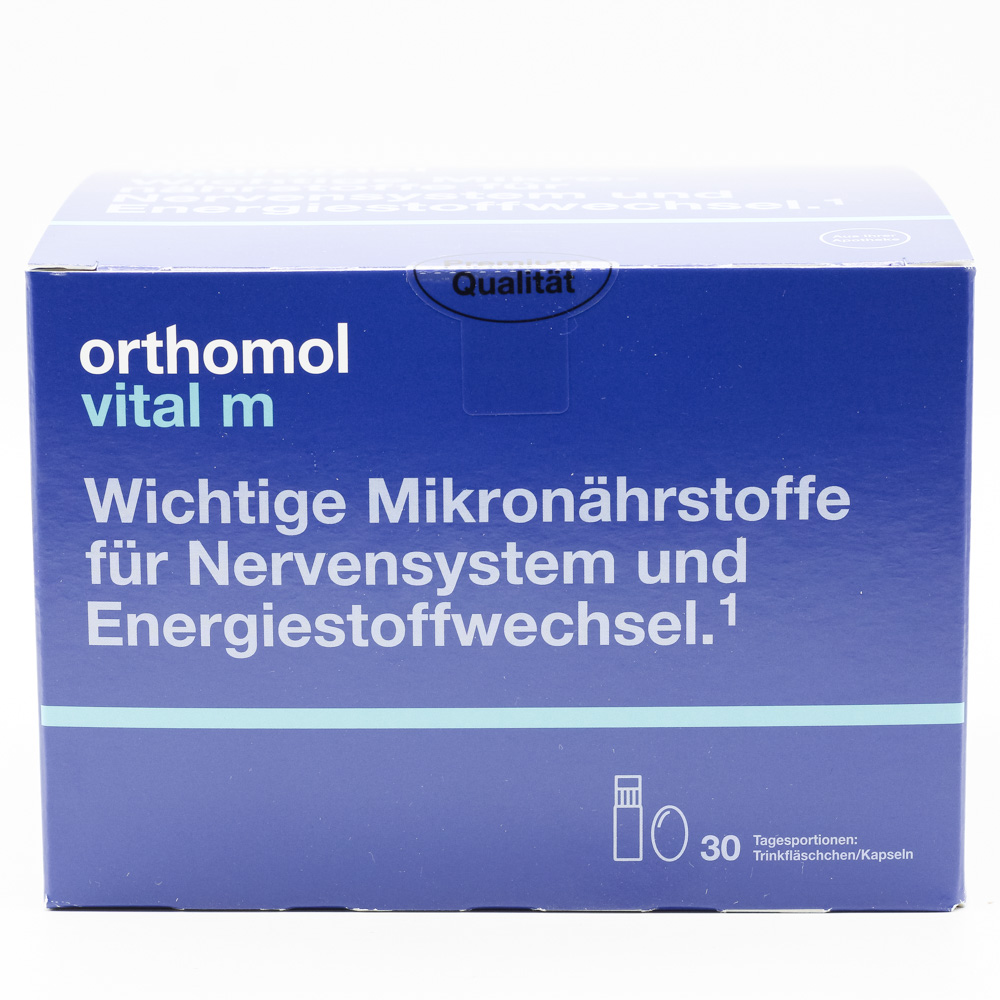 ORTHOMOL Vital M Trinkfläschchen/Kaps.Kombipack.