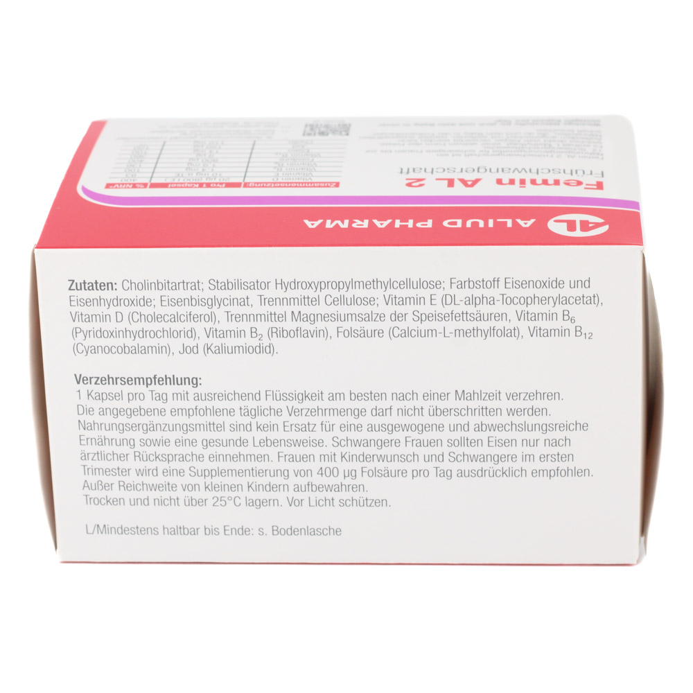 FEMIN AL 2 Frühschwangerschaft Hartkapseln