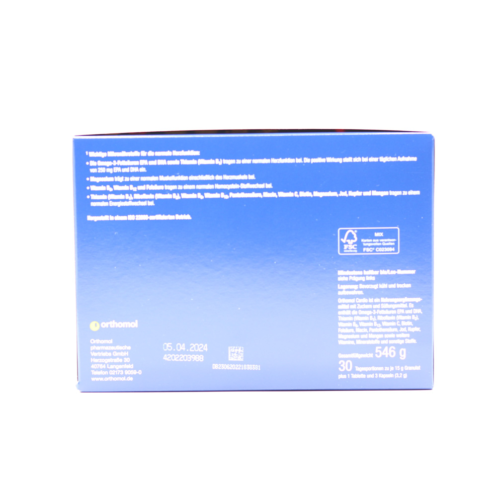 ORTHOMOL Cardio Granulat/Kaps./Tabl.Kombipack.