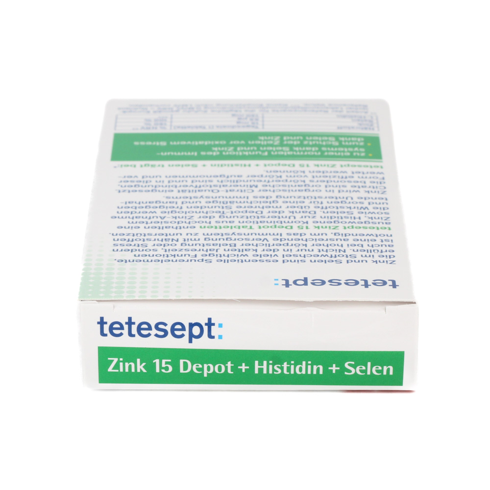 TETESEPT Zink 15 Depot+Histidin+Selen Filmtabl.
