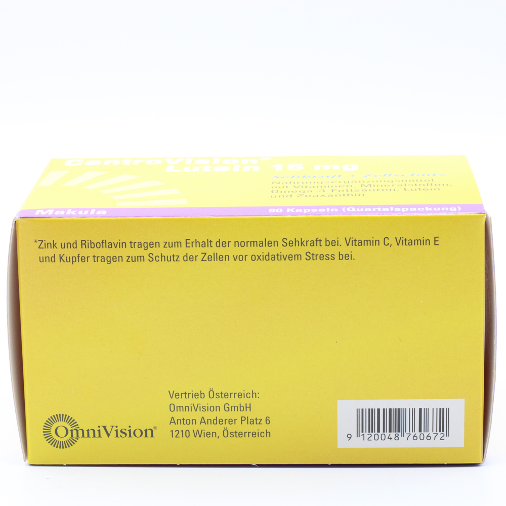 CENTROVISION Lutein 15 mg Kapseln