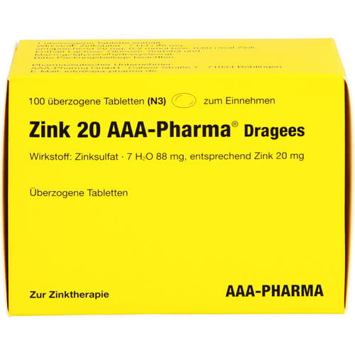 ZINK 20 AAA-Pharma Dragees