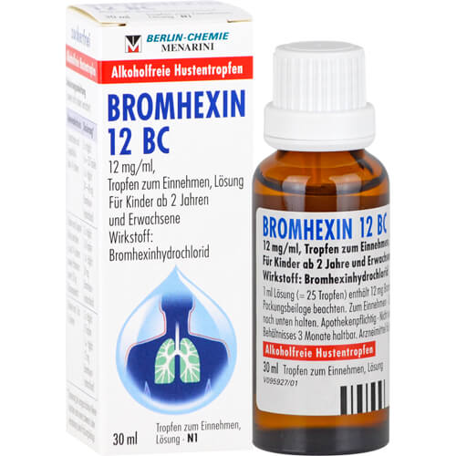 BROMHEXIN 12 BC Tropfen zum Einnehmen