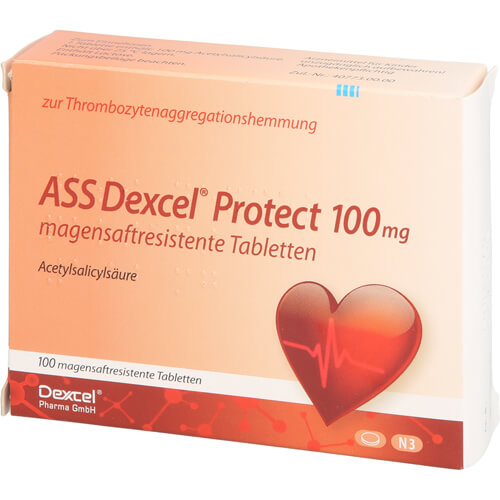 ASS Dexcel Protect 100 mg magensaftres.Tabletten