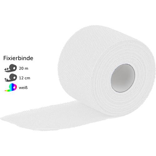MOLLELAST haft Binden latexfrei 12 cmx20 m weiß