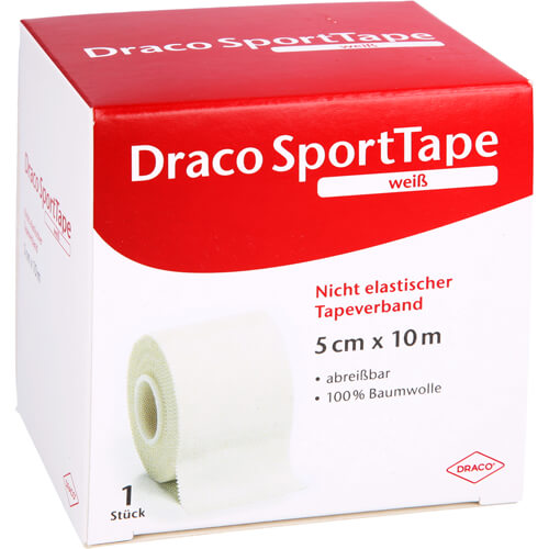 DRACO TAPEVERBAND 5 cmx10 m weiß