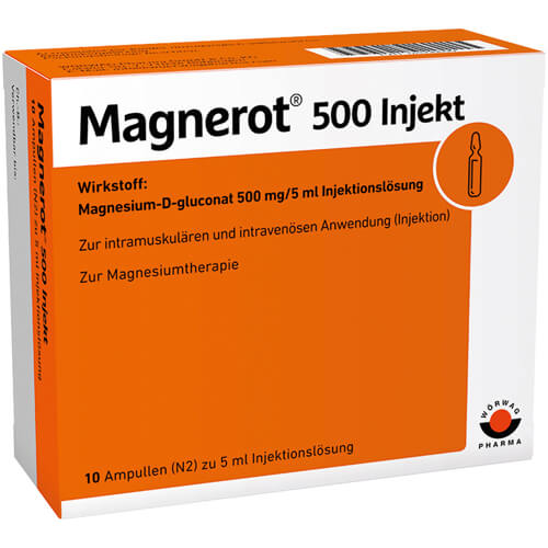 MAGNEROT 500 Injekt Ampullen