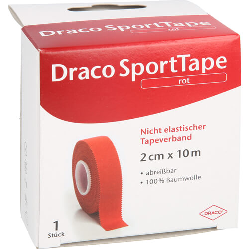 DRACO TAPEVERBAND 2 cmx10 m rot