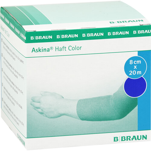 ASKINA Haftbinde Color 8 cmx20 m blau