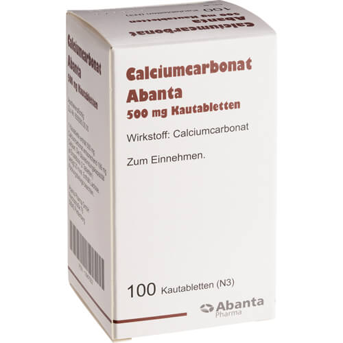 CALCIUMCARBONAT ABANTA 500 mg Kautabletten
