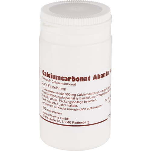 CALCIUMCARBONAT ABANTA 500 mg Kautabletten
